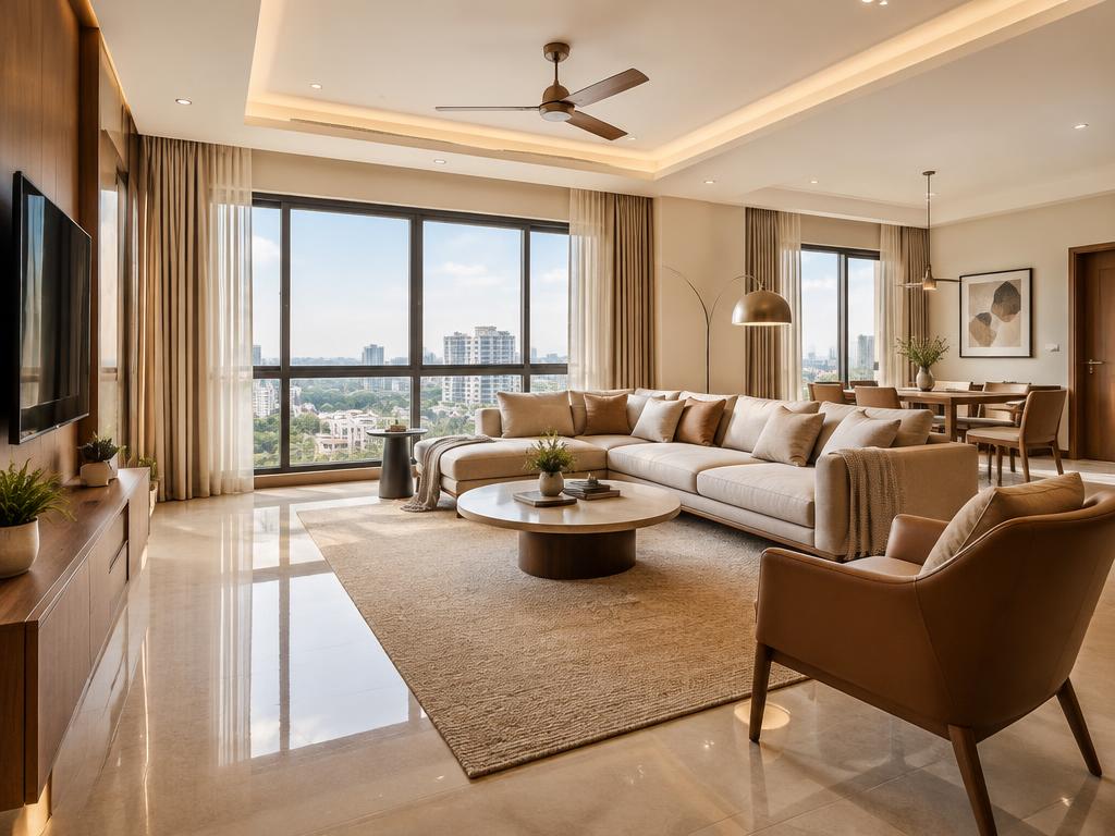 3 BHK corner flat in a gated community — 3 BHK in Kondapur